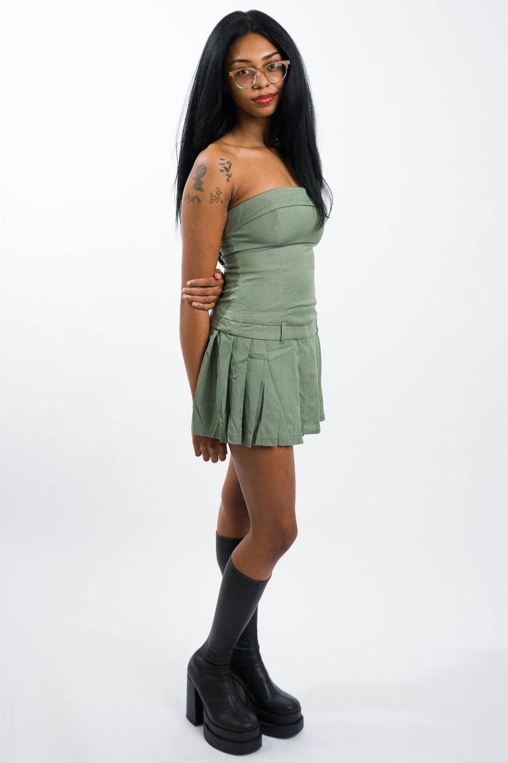 Nia Rose Dress - Seagrass - One Revolver Surfboards