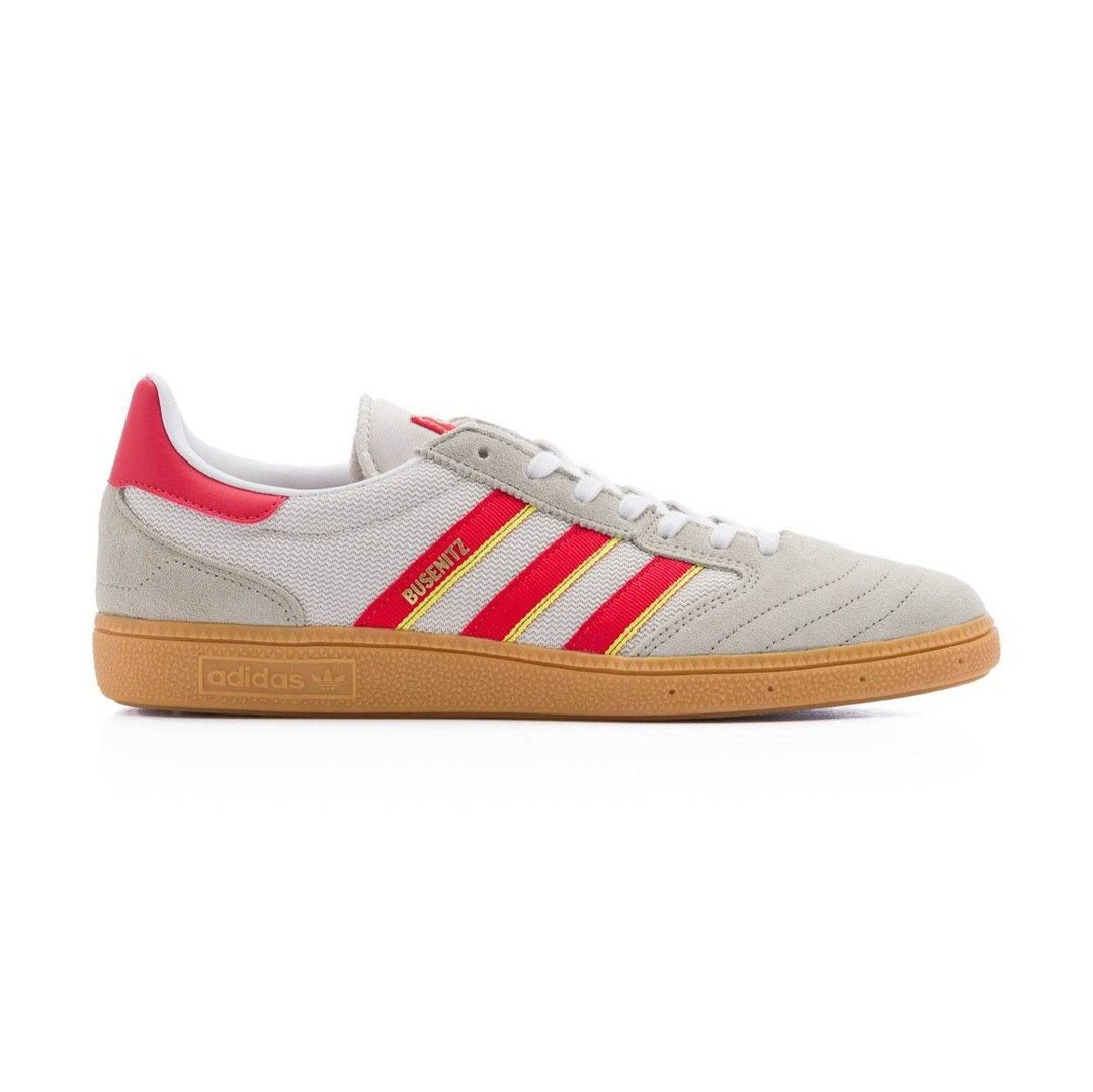 Adidas Skateboarding Busenitz Vintage Men's Skate Shoe - Feather Grey/Red/Orbit Grey - One Revolver Surfboards