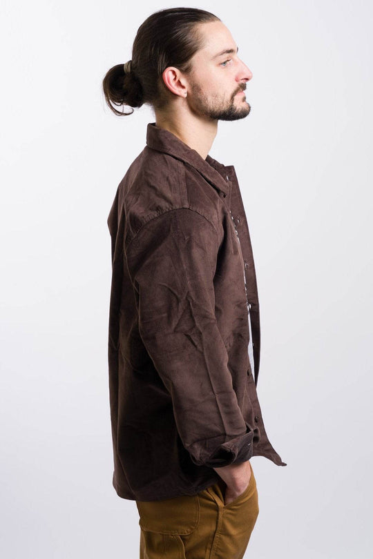 Dickies Relaxed Fit Corduroy Shirt - Chocolate Brown - One Revolver Surfboards