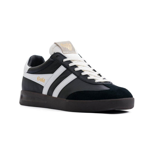 Gola Cyclone Men's Shoes - Leather Black/White/Dark Gum - One Revolver Surfboards