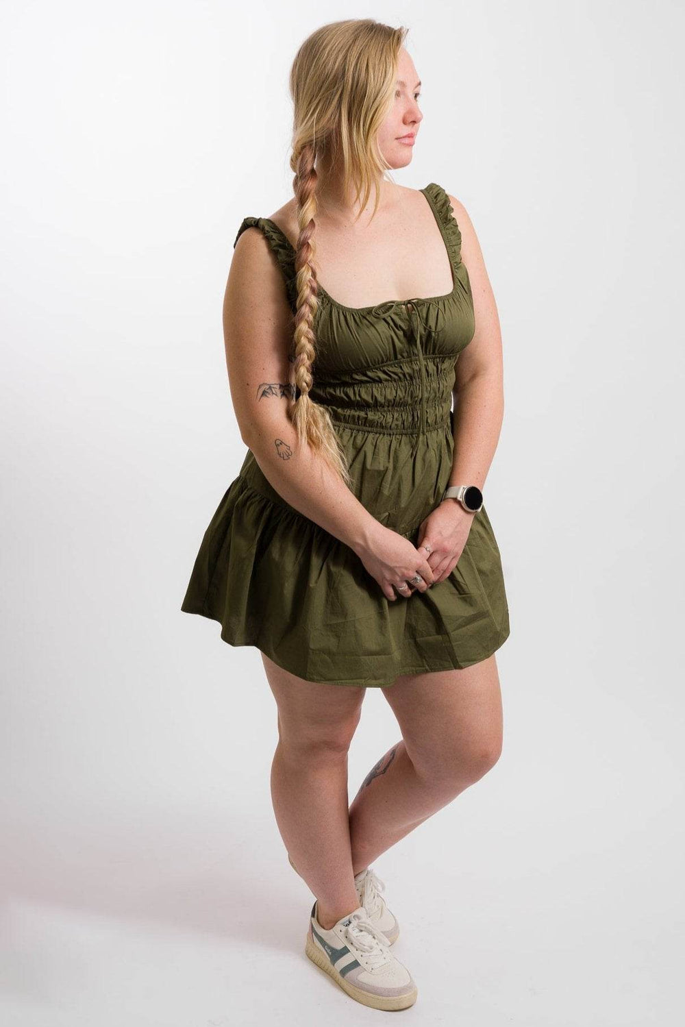 Nia Salt Dress - Khaki - One Revolver Surfboards