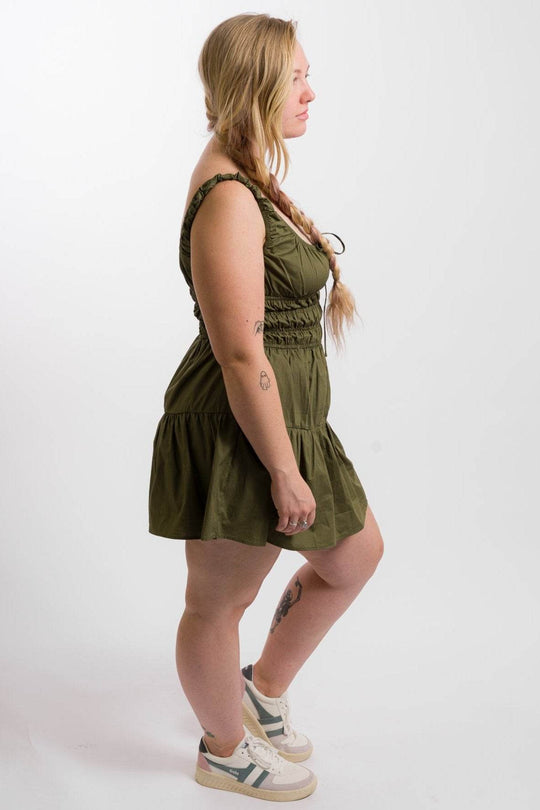 Nia Salt Dress - Khaki - One Revolver Surfboards