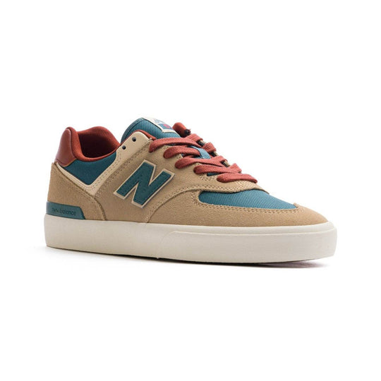 New Balance Numeric 574 Vulc - Tan with Forest Green - One Revolver Surfboards