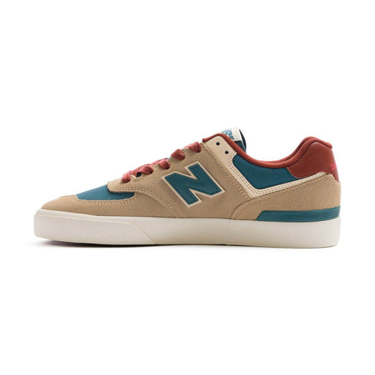 New Balance Numeric 574 Vulc - Tan with Forest Green - One Revolver Surfboards