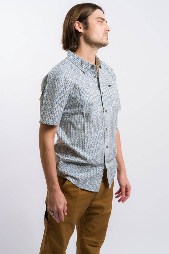 Volcom Scaler Stone Woven Short Sleeve Shirt - Dirty White - One Revolver Surfboards