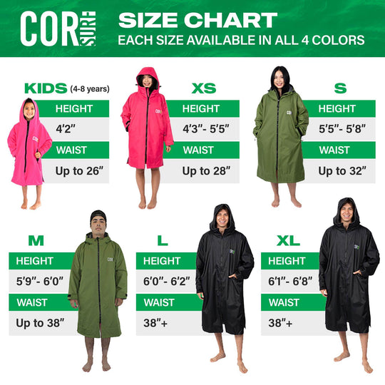 Waterproof Swim Parka (COR Green) - One Revolver Surfboards