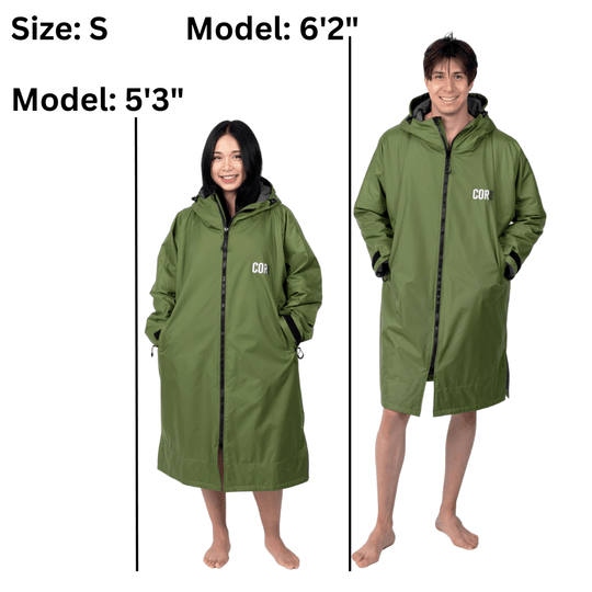 Waterproof Swim Parka (COR Green) - One Revolver Surfboards