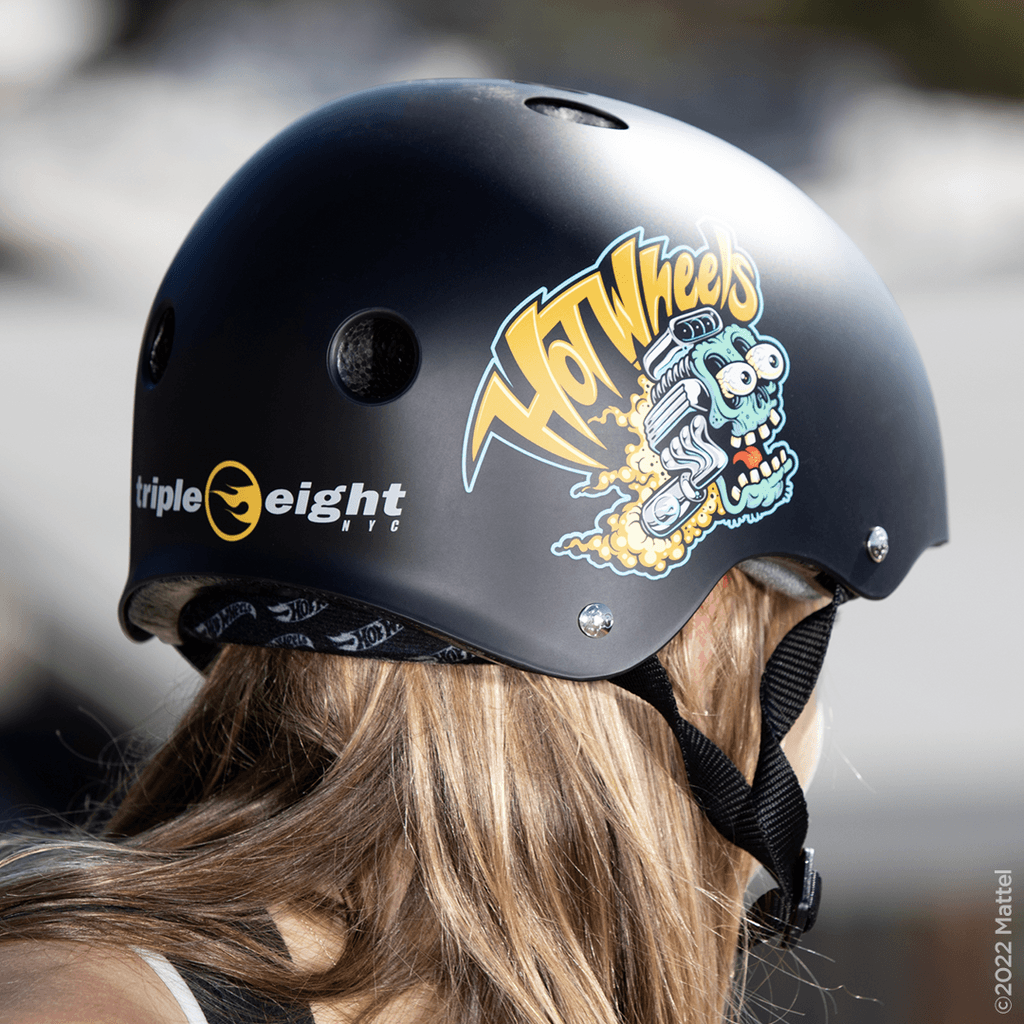 Triple Eight x HOT WHEELS Certified Sweatsaver Skateboard Helmet - One Revolver Surfboards