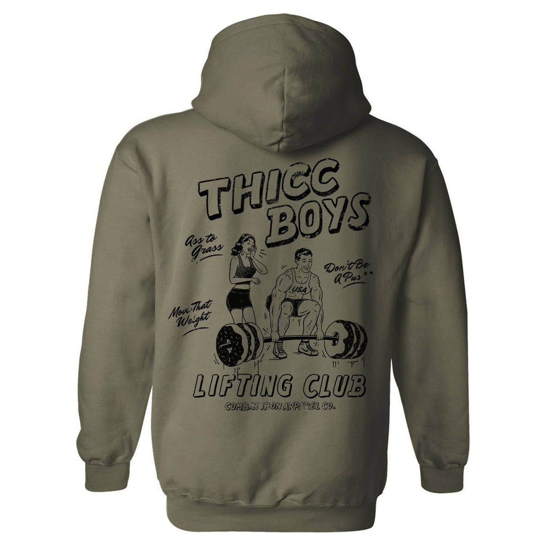 Thicc Boys Lifting Club Men's Hoodie - One Revolver Surfboards