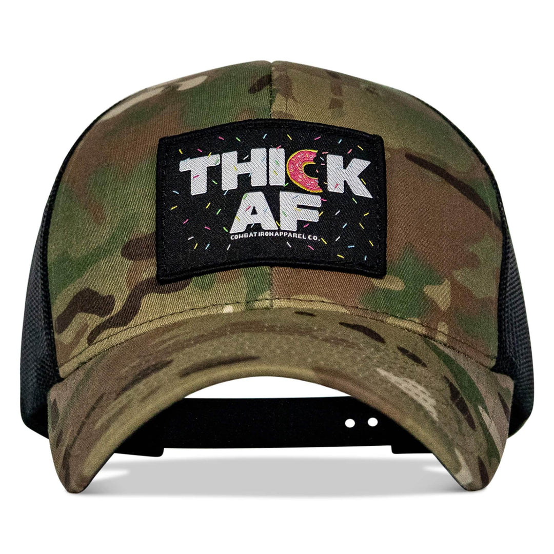THICK AF DONUT EDITION PATCH MID-PROFILE MESH SNAPBACK Hat - One Revolver Surfboards