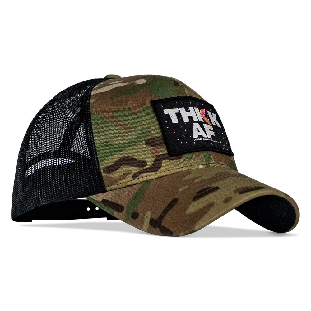 THICK AF DONUT EDITION PATCH MID-PROFILE MESH SNAPBACK Hat - One Revolver Surfboards