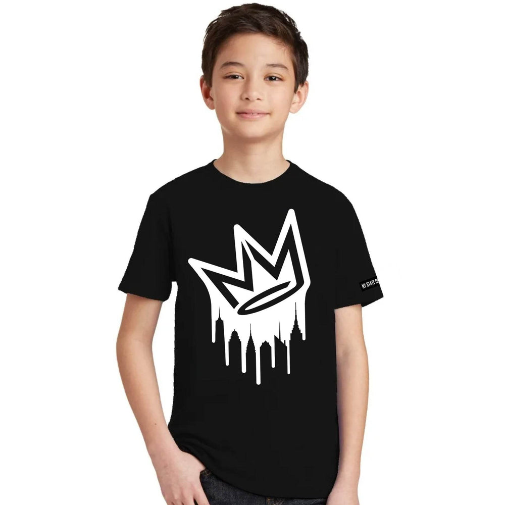 Kid's Dripping Crown Logo Tee - One Revolver Surfboards