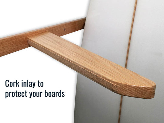 Holden Beach Surfboard Storage Vertical Wood Rack | Holds 6 Surfboards - One Revolver Surfboards