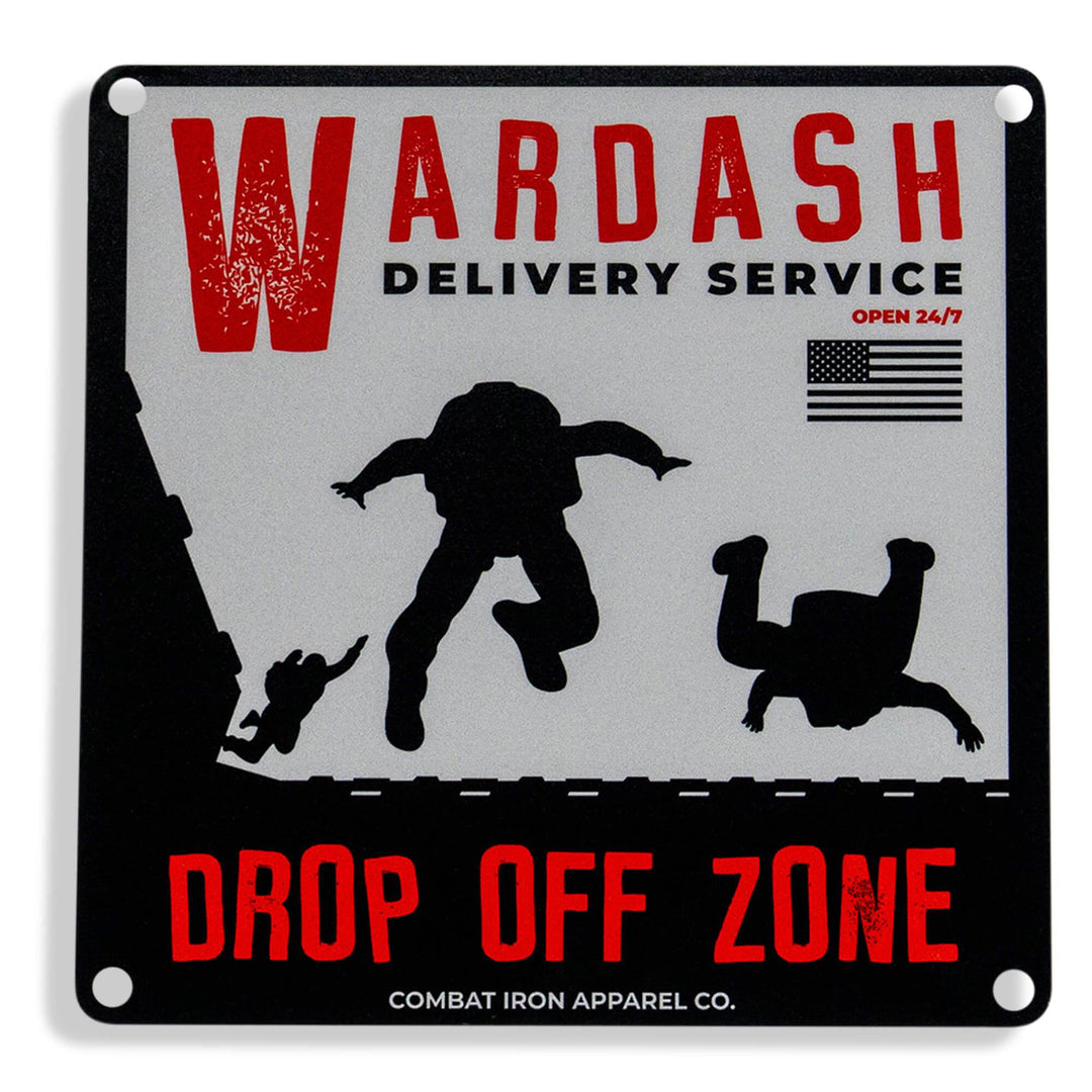 Wardash Delivery Wall Mounting Metal Sign - One Revolver Surfboards