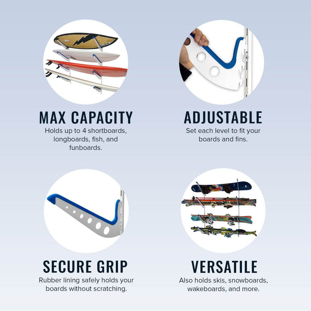 OUTLET | Outerbanks Surfboard Storage | Adjustable XSR | 4 Level - One Revolver Surfboards