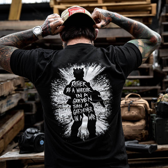 Rather Be A Warrior In A Garden Than A Gardener In A War Men's T-Shirt - One Revolver Surfboards
