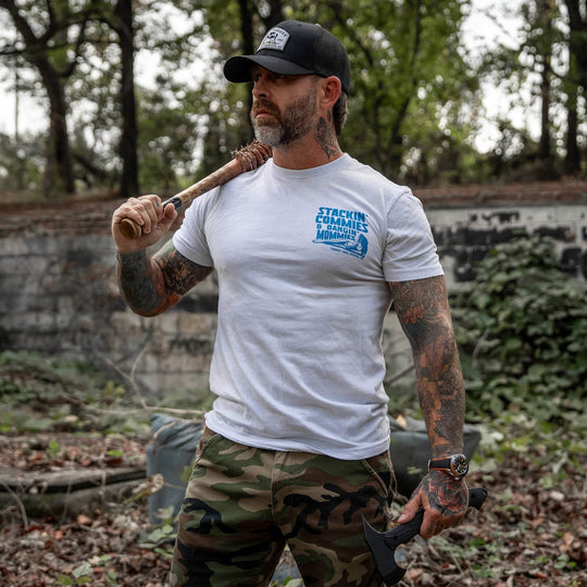 Stackin' Commies & Bangin' Mommies Men's T-Shirt - One Revolver Surfboards