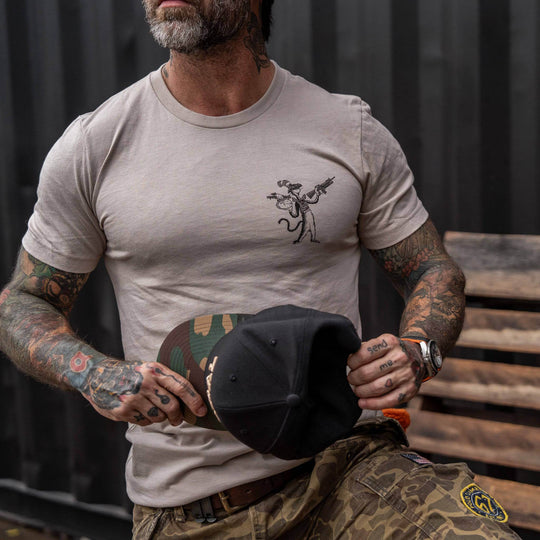 The Cat With A Gat Remix Men's T-Shirt - One Revolver Surfboards