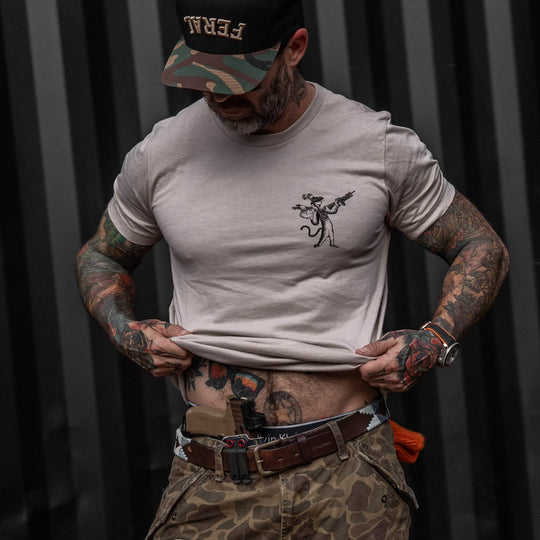 The Cat With A Gat Remix Men's T-Shirt - One Revolver Surfboards