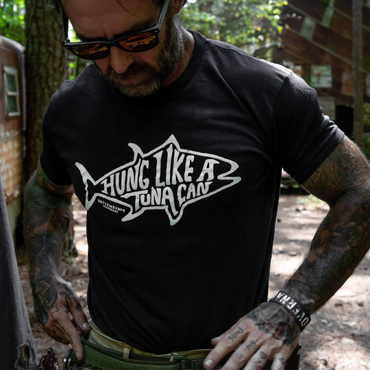 Hung Like A Tuna Can Men's T-Shirt - One Revolver Surfboards