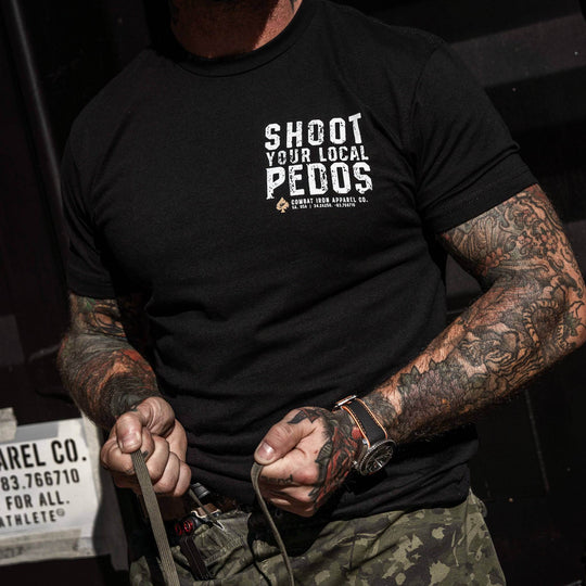 Shoot Your Local Pedos Men's T-Shirt - One Revolver Surfboards