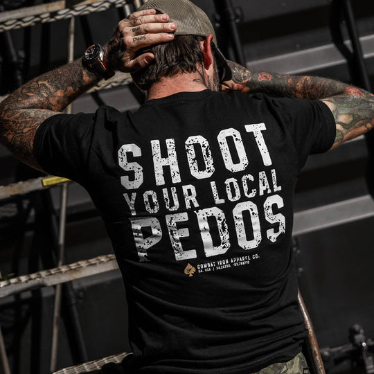 Shoot Your Local Pedos Men's T-Shirt - One Revolver Surfboards