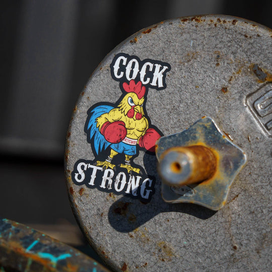 Cock Strong Boxing Chicken Decal Sticker - One Revolver Surfboards