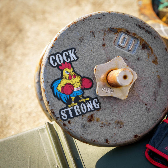 Cock Strong Boxing Chicken Decal Sticker - One Revolver Surfboards