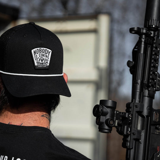 Nobody Is Coming To Save You Skull Patch Rope Snapback - One Revolver Surfboards