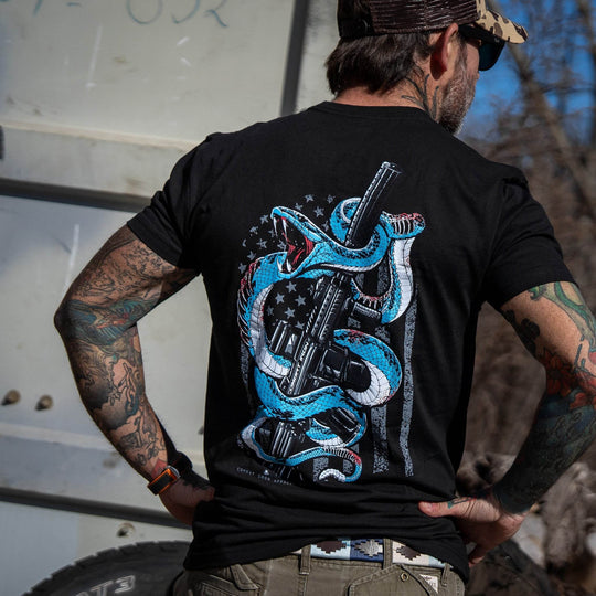 Subdued US Flag SBR Men's T-Shirt - One Revolver Surfboards