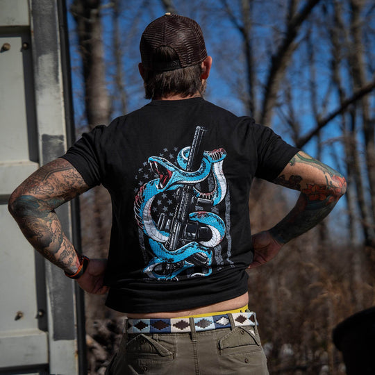 Subdued US Flag SBR Men's T-Shirt - One Revolver Surfboards