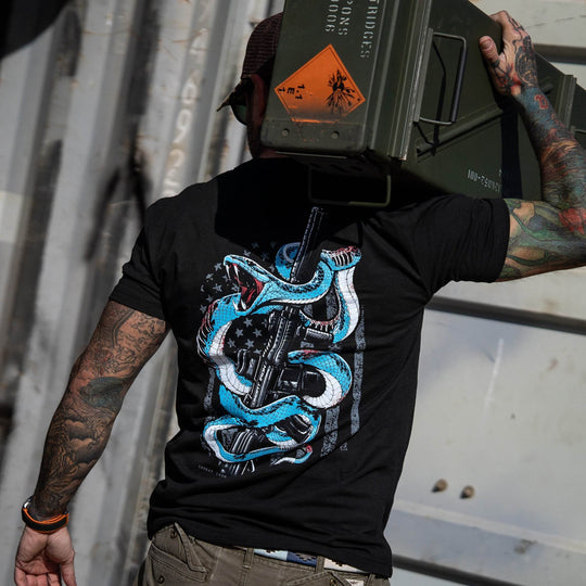 Subdued US Flag SBR Men's T-Shirt - One Revolver Surfboards