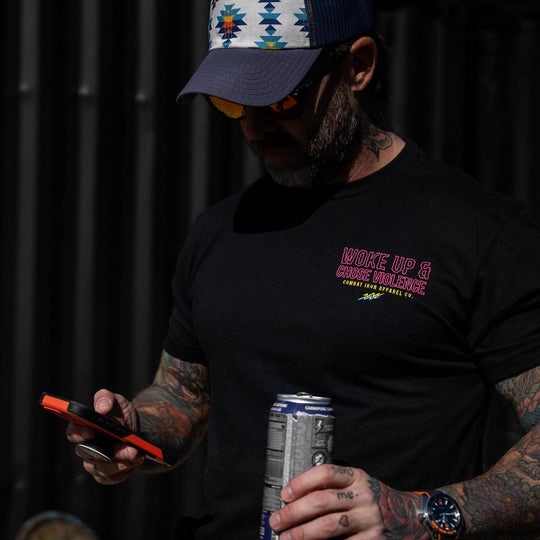 Woke Up & Chose Violence Men's T-Shirt - One Revolver Surfboards