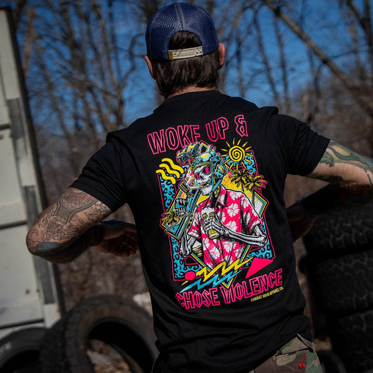 Woke Up & Chose Violence Men's T-Shirt - One Revolver Surfboards