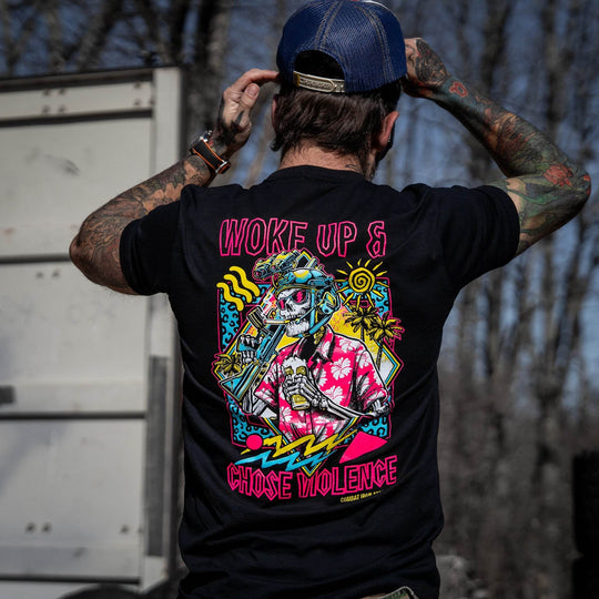 Woke Up & Chose Violence Men's T-Shirt - One Revolver Surfboards