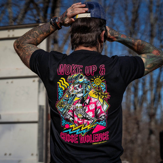 Woke Up & Chose Violence Men's T-Shirt - One Revolver Surfboards