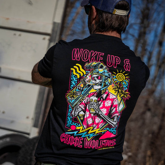 Woke Up & Chose Violence Men's T-Shirt - One Revolver Surfboards