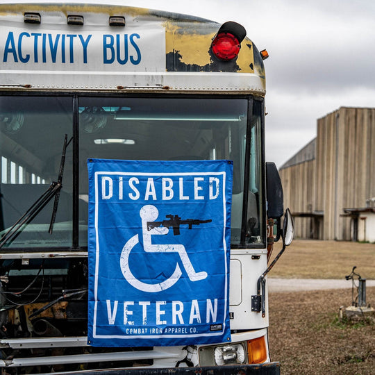 Disabled Veteran Sign 3'x3' Flag - One Revolver Surfboards