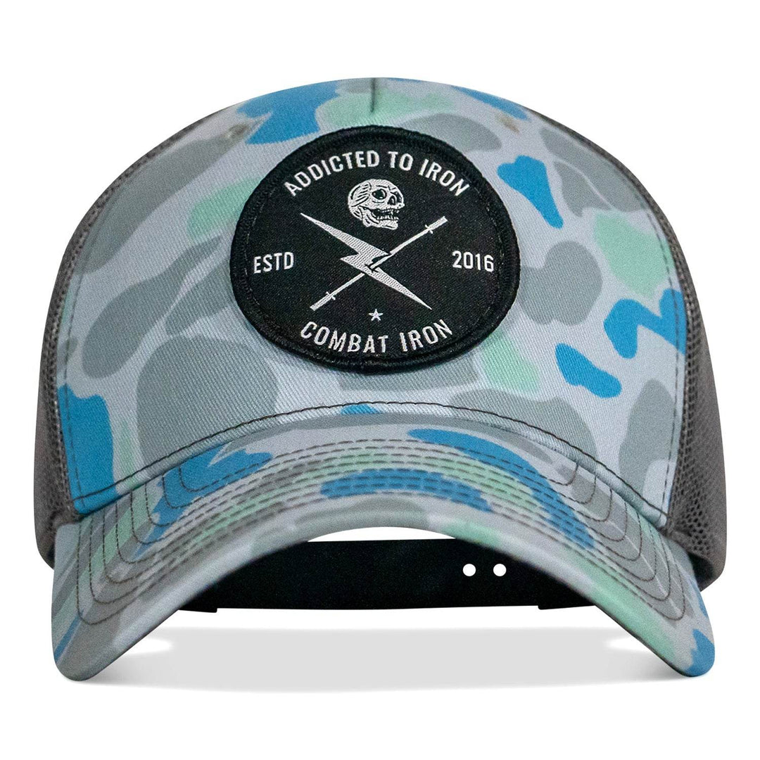 Addicted To Iron Patch Snapback Hat - One Revolver Surfboards