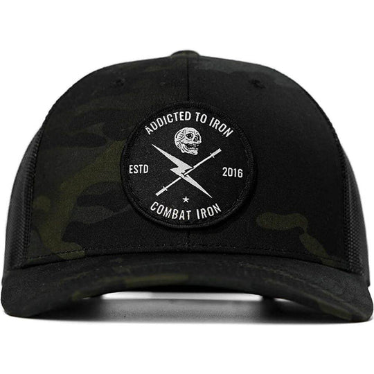 Addicted To Iron Patch Snapback Hat - One Revolver Surfboards