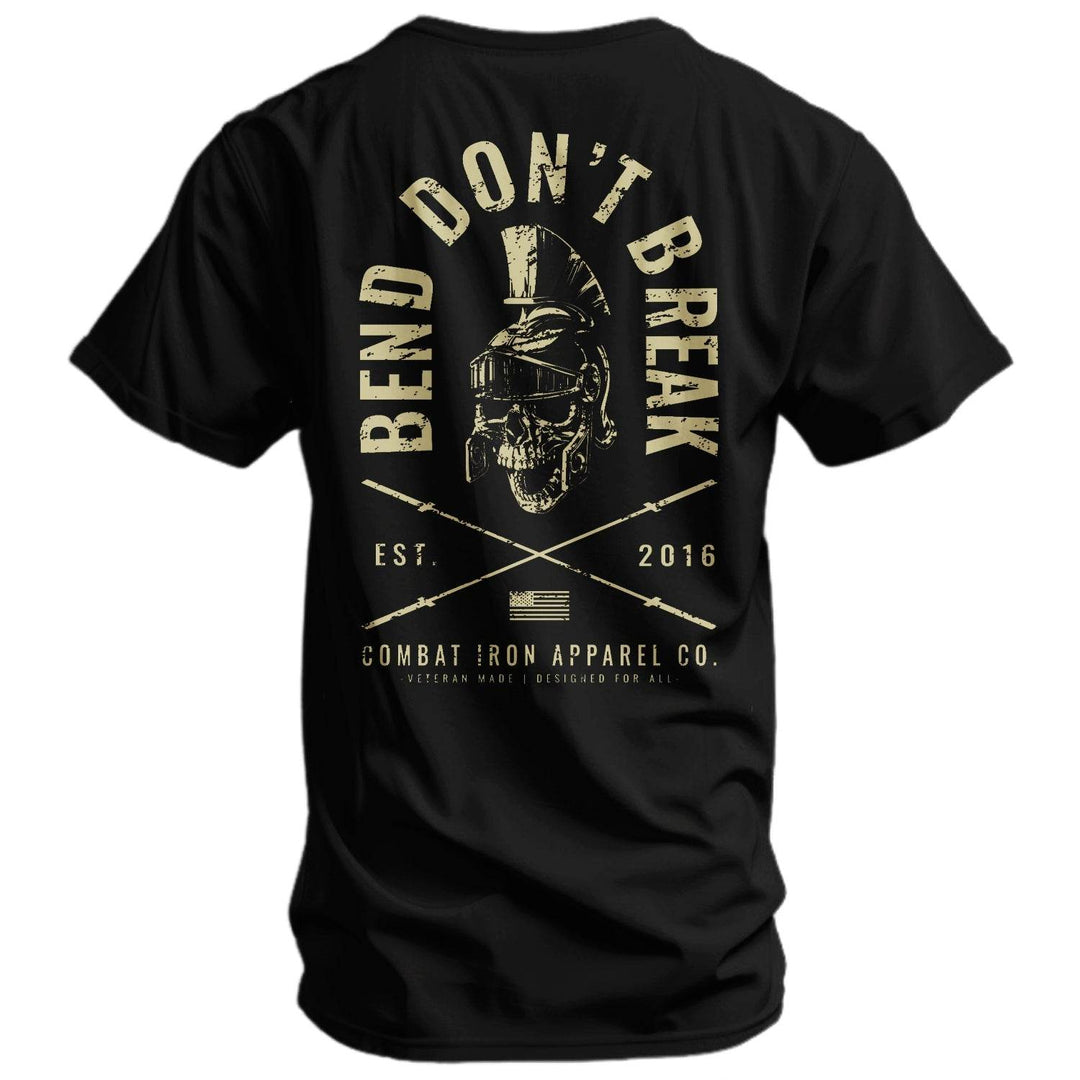 Bend Don't Break Barbell Skull Men's T-Shirt - One Revolver Surfboards
