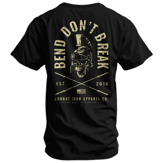 Bend Don't Break Barbell Skull Men's T-Shirt - One Revolver Surfboards