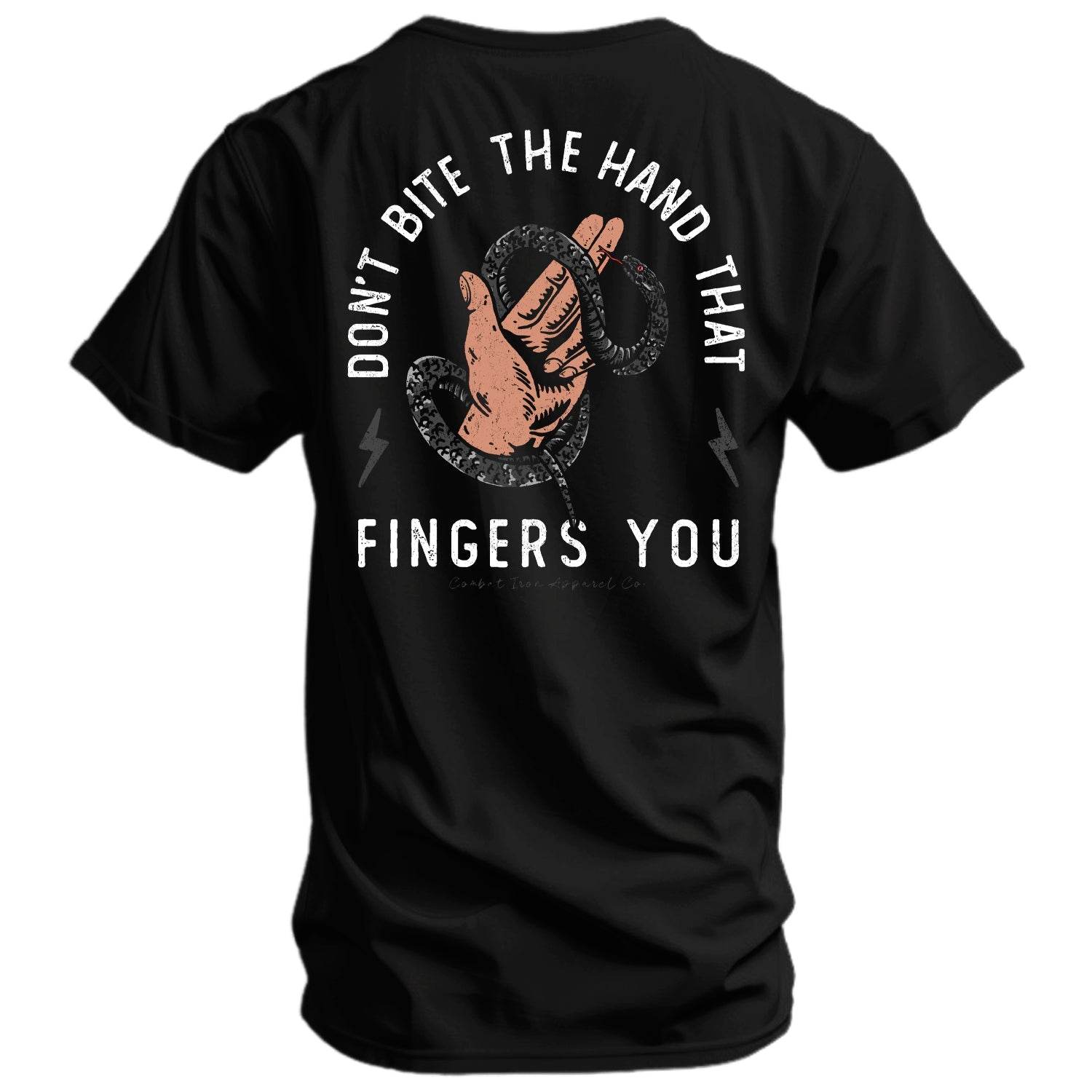 Don't Bite The Hand That Fingers You Men's T-Shirt - One Revolver Surfboards