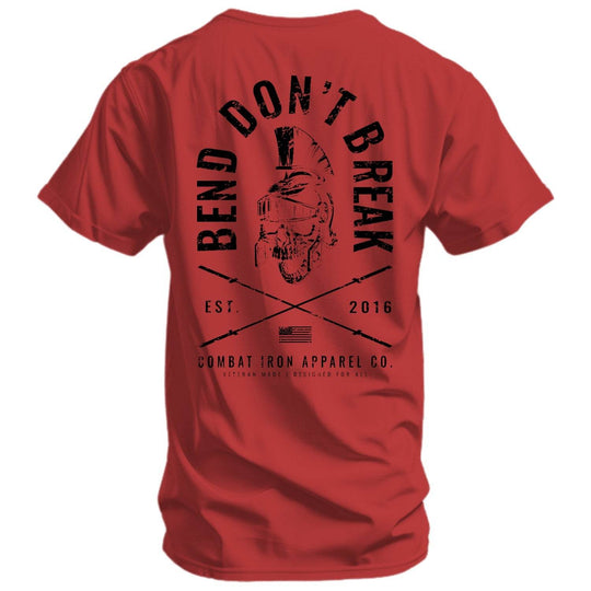 Bend Don't Break Barbell Skull Men's T-Shirt - One Revolver Surfboards