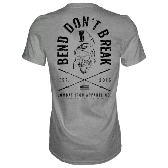 Bend Don't Break Barbell Skull Men's T-Shirt - One Revolver Surfboards