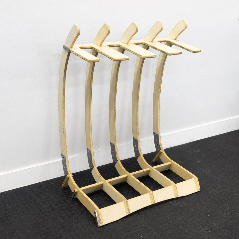 Big Sur Surfboard Storage Wood Stand | Holds 4 Surfboards - One Revolver Surfboards