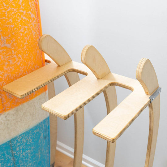 Big Sur Surfboard Storage Wood Stand | Holds 4 Surfboards - One Revolver Surfboards