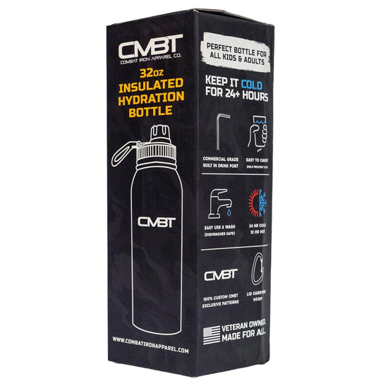 32oz Metal Hydration Bottle V2 | 24hr Insulated + Drink Port - One Revolver Surfboards