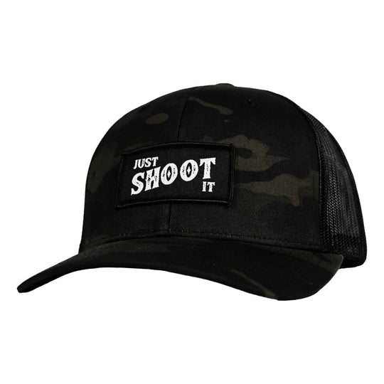 Just Shoot It Patch Snapback Hat - One Revolver Surfboards