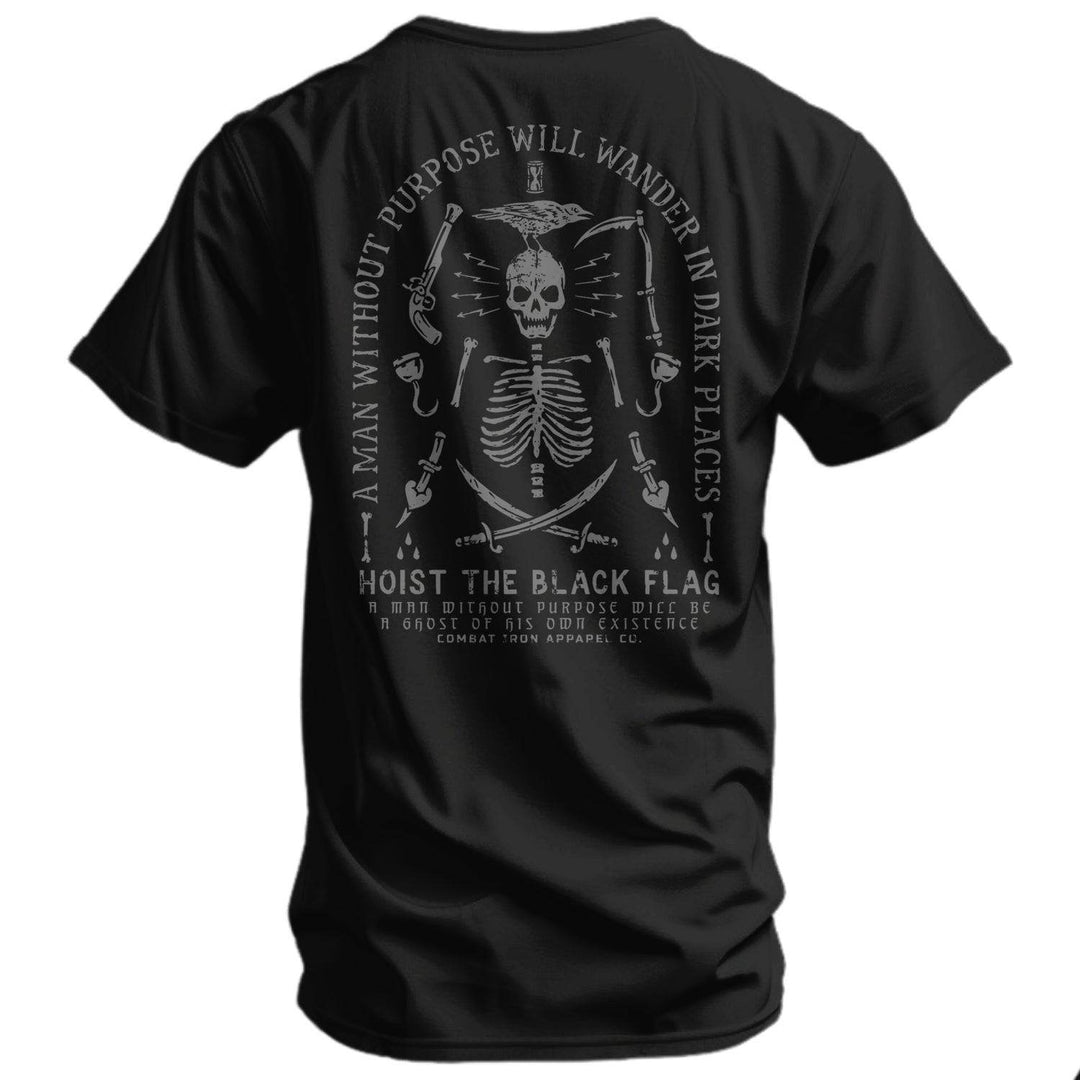 Hoist the Black Flag Skull & Bones Men's T-Shirt - One Revolver Surfboards